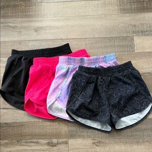 all in motion Kids Elastic-Waist Shorts - Black, Hot Pink, Purple Tie-Dye